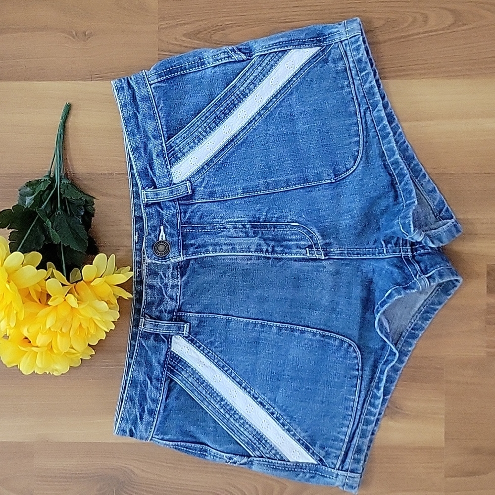 Free People high waisted jean shorts